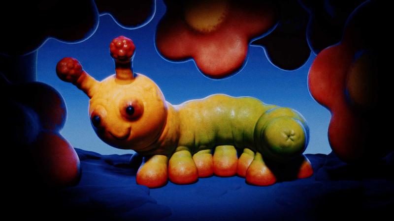 Alex Kiesling's illustration of a wormy guy in a cave.